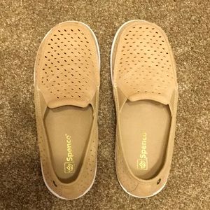 Spenco orthotic suede perforated slip-on-site